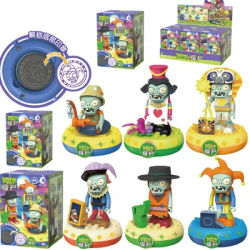New Plants VS Zombies Jester Zombie Giant Zombie Cartoon Action Figure Model Statue Assembling Toys Blind Boxs Birthday Gifts