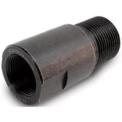 Infinite Product Solutions 1/2-28 - M16 x 1 LH Thread Adapter Black Smooth 1228-16LH-BS