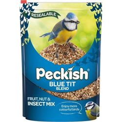 TEMU Peckish Blue Tit Bird Seed Mix 1kg High Energy Premium Seed Blend For Garden Birds Attracts Blue Robins And