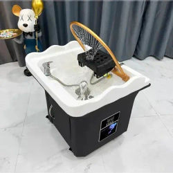 2025Head Shampoo spa Chair Hair Salon Portable Small Hair Washing Station Chair Move Therapy Lettino Massaggio Furniture MQ50SC