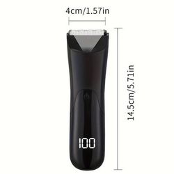 TEMU Men's Trimmer - Shaver For Body Hair, Groin And Pubic Area With Ceramic Blade For Smooth Shaving - 's Gift Idea, Designed For Male Hygiene And Grooming