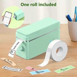 TEMU Mini Label Maker With Tape, P31s Portable Thermal Printer, Sticker Making Label Maker With Multiple Templates, Wireless Connectivity&, For Organizing Storage Devices, Office, Home