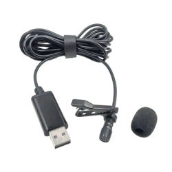 USB Lavalier Lapel Microphone for Car Units PCs Smartphones External Microphone Kit for Car DVD Player F19E