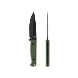 Skallywag Tactical Wanderer Fixed Blade Knife 4.75 in 154CM Straight Back Blade G10 Handle Green Wanderer-Green