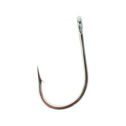 Mustad Southern and Tuna Hook Forged Knife Edge Point Ringed Eye Stainless Steel Size 11/0 10 per Pack 7732-SS-11/0-10