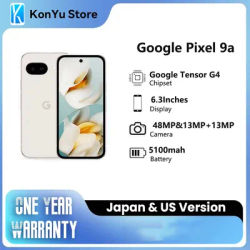 Global New Google Pixel 9a 6.3" 1080 x 2424 pOLED 120Hz 5100mAh Wired Google Tensor G4 Titan M2 8G RAM 128 / 256G Smartphone