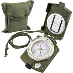 Outdoor Waterproof Compass Tactical Survival Compass High Precision Professional Metal Aiming Compass Exploration Geology