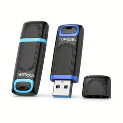 TEMU Topesel Usb Stick 2pack 128gb/64gb/32gb 3.0 Usb Stick With Led Usb Stick 128 Gb Plug Usb Stick (use As Key Ring )
