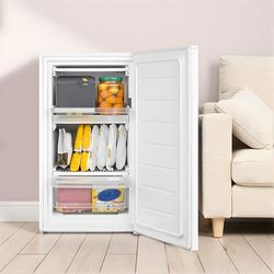 TEMU Comfee' Rcu60wh2 (e) Pro-grade 60l Undercounter Freezer | 3-zone Storage, Mechanical Thermostat & Swing Door - Compact 84.5cm Height For Kitchen/office/bars.