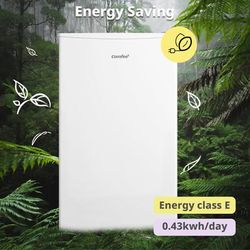 TEMU Comfee' Rcu60wh2 (e) Pro-grade 60l Undercounter Freezer | 3-zone Storage, Mechanical Thermostat & Swing Door - Compact 84.5cm Height For Kitchen/office/restaurants.