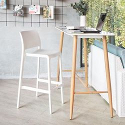 Set of 2 Sensilla Outdoor Stackable Bar Stools by Lagoon in White