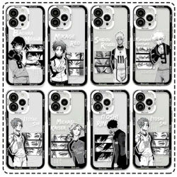Cool B-Blue L-Lock Anime Phone Case For iPhone 16e 16 15 14 13 12 11 Mini Pro Max X XR XSMax 7 8 Plus Transparent Soft TPU