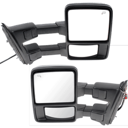 JC Whitney Mirror With 1 Chrome & Paintable Cap, Driver Passenger Side, 1-year limited warranty SET-JFD280ER-S