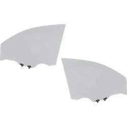 JC Whitney Door Glass, Front, Driver & Passenger Side, 1-year unlimited-mileage warranty SET-JRN48010013