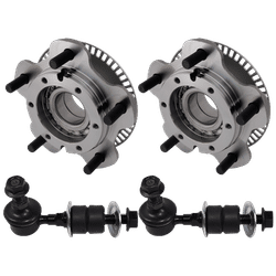 JC Whitney Wheel Hub, Front, 1-year unlimited-mileage warranty KIT-012225-C82