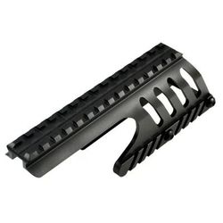 Sniper Tactical Saddle Scope Sight Weaver/Picatinny Rail Mount For Remington 870 Compatible Black MRM87