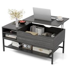 TEMU Goflame Lift Top Coffee Table Flip Table With Hidden Compartment & Removable Storage Shelf