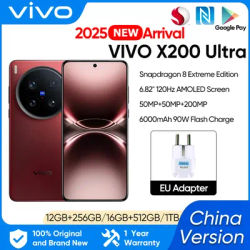 VIVO X200 Ultra 5G Smartphone Snapdragon 8 Elite 6.82'' AMOLED LCD 6000mAh 90W Flash Charge 50MP+200MP Camera NFC Android 15