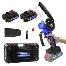 TEMU Machine Only Cordless Chain Saw, Brushless Electric Chain Saw, Portable Handheld Chain Saw For Garden, Tree Pruning And Wood Cutting