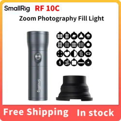 Smallrig RF 10C Portable Zoom Photography Flashlight Aluminum alloy Material with 20 Light Filters