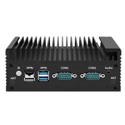 Solid Firewall Server 12th Gen Intel N100 N150 Fanless Mini PC 2xi226-V 2.5G 2*COM NVMe 1*DP 2*HD Efficient Cooling Computer Nuc
