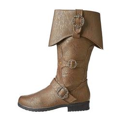 Retrò Vintage Medievale Rinascimento Scarpe Stivali jazz piatti Pirata Vichingo Crociato Costume Per uomo Celtico Costumi da pirata Halloween Carnevale Performance LARP Fiera Rinascimentale Adulti