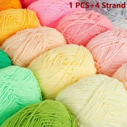 Fil épais 50g, tissu coloré Super doux, fil de coton au lait pour tricot à la main, sac tissé, tapis, matériel de bricolage, fil de couverture