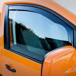TEMU 2pcs Wind Rain Deflectors & Clips For Vw Caddy Mk3 2-door 2004-2015 Fit