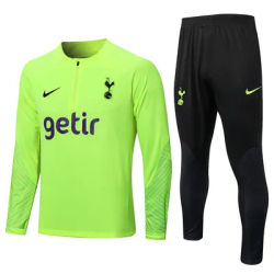 Nike Soccer Jerseys Men Breathable Lightweight Zippered High-Quality Fashionable Sportswear Training Suit Green and Black