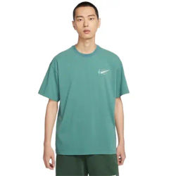 Nike Exercise T-shirts Men Fashionable Versatile Anti-wrinkle Popular Moisture-wicking Short Sleeved Shirts Turquoise