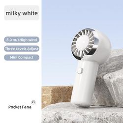 TEMU Compact Handheld Fan With 3-speed Adjustable Wind, Usb Rechargeable Mini Fan For Outdoor Travel, Pocket-sized Cooling Device, Ideal For Desktop, Landard, And Use, Portable Fan