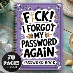 TEMU 1pc Spiral Password Notebook, Mixed Color, Paper Material, With Internet & Computer Login, Recording Website, Usernames, For Home Or Office, Kit Craft Supplie