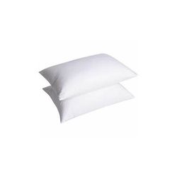 TEMU Premier Quality Feather Pillow Set – Soft Support – Machine Washable – 100% Cotton Downproof Cover