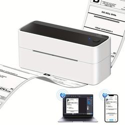 TEMU Phomemo D520bt Thermal Printer, 4x6 Shipping Label Printer For Small Business, Desktop Thermal Label Printers For Shipping Packages, Compatible With Phone & Pc