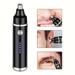 TEMU Electric Nose Trimmer, Usb Rechargeable Trimmer For Nose And Ear Hair, Nose Hair Shaver For Women And Men, Painless Eyebrow And Facial Hair Removal Device