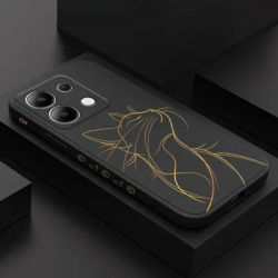 Proud Cat Phone Case For Xiaomi Redmi Note 14 13 12 12S 11 11S 10 10S 9 9S Pro Plus 4G 5G Liquid Silicone Cover