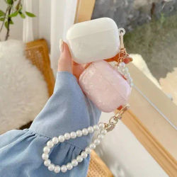 For Airpods 4 Cover Love Rainbow Protective Case For AirPods 4 Match Pearl Chain Or Love Pendant Earphone Cases