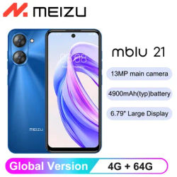 Global Version Meizu Mblu 21 Smartphone 13MP Cámara Trasera 6,79 Pulgadas 90Hz Pantalla UNISOC T606 CPU 4900mAh Batería