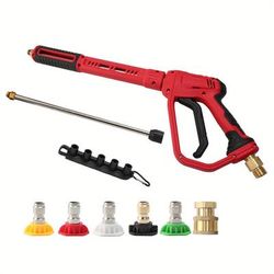 TEMU High Pressure Washer With Replacement Extension Wand 5 Nozzle Tips 4000 Psi