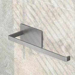 TEMU 1pc Paper Towel Holder - Wall Mount, Under Cabinet Roll Dispenser For Kitchen, -adhesive Or Installation, & Lightweight Construction, Towel Holder For Kitchen