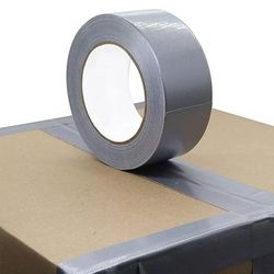 TEMU Silver Duct Duck Gaffa Tape Adhesive Waterproof Cloth 10m X 48mm New For Diy Home Industrial Use Heavy Duty Cloth Tape