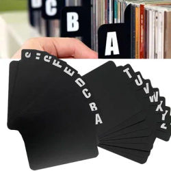 26 Pcs Acrylic Vinyl Record Dividers, A-Z DVD Organizer Dividers, File Dividers with Alphabet Tabs, Cd Record Index Card