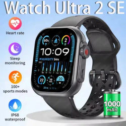 2025 nouvelle montre Ultra 2 montre intelligente hommes femmes 1.85 pouces HD AMOLED plein écran tactile IP68 étanche Bluetooth appel SmartWatch