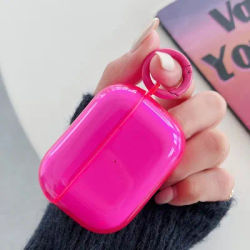 Fluorescent Candy Color Earphone Cover For Apple AirPods Pro 3 Air Pods 4 2 1 Crystal Clear Soft TPU Transparent Protective Case