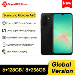 Global Version Samsung Galaxy A26 5G Smartphone Exynos 1380 6.7'' 120Hz Super AMOLED Display 50MP OIS Camera 5000mAh Battery