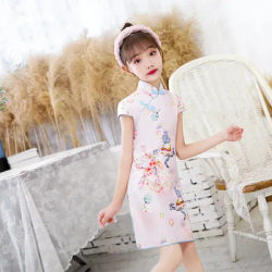 Cheongsam filles robes Costume décontracté Hanfu bébé vêtements Robe Fille tenue pour enfants été princesse enfants Robe fille Qipao