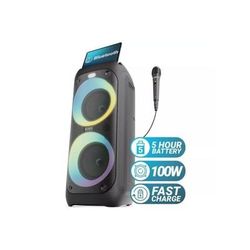 TEMU Wireless Bt - Black, Portable Speaker With And Led Light Sync