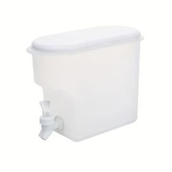 TEMU 1pc/3l-3.5l, Plastic Kettle, Plastic Beverage Dispenser With Tap, Large Capacity Container, Cold Kettle With Faucet In Fridge, Pot, Lemonade Bottle, Household Supplies