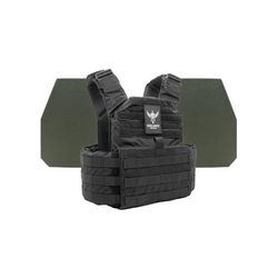 Shellback Tactical Skirmish Level IV Body Armor Kit with Model L410 Plates Black One Size SBT-9020-L410-BK