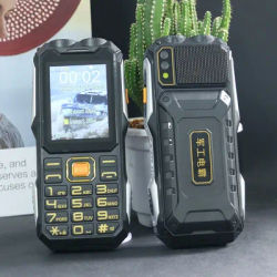 Military Rugged Phone Large Battery Dual SIM SOS Button Two Torch Fast Call Voice Changer 2G GSM Unlock Simple Elderly Cellphone